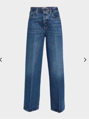 Frame Denim Wide-Leg Jeans in Medium Blue